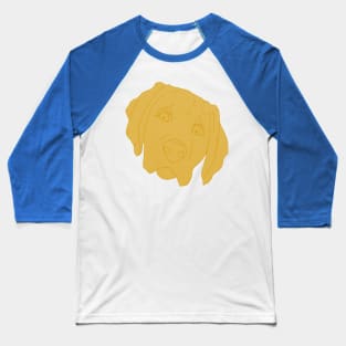 Golden Labrador Retriever Face Baseball T-Shirt